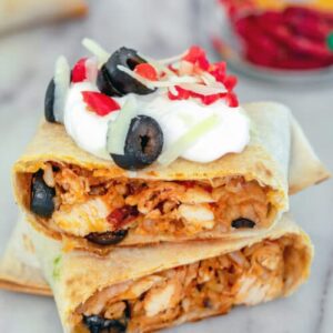 Baked-Chicken-Chimichangas
