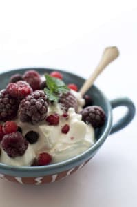 Greek yogurt with mix berries