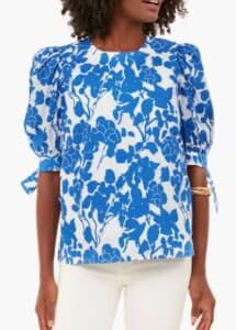 Blue Floral Fiona Blouse