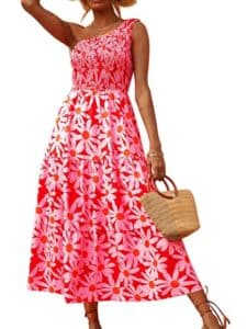 Boho Pleated Swing Maxi Long Dress