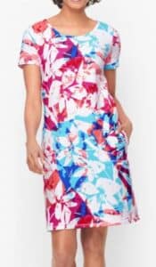Brushed Floral Crush Dress