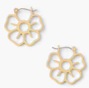 Cutout Floral Earrings