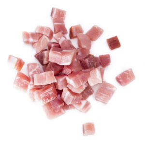 Spaghetti alla Carbonara - chopped bacon