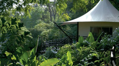 One of the Four Seasons Tented Camp Golden Triangle in Chiang Rai