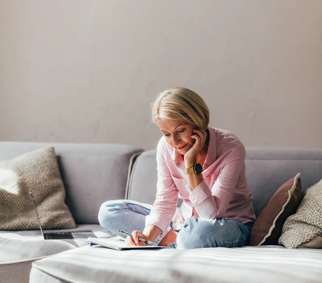 woman making a list