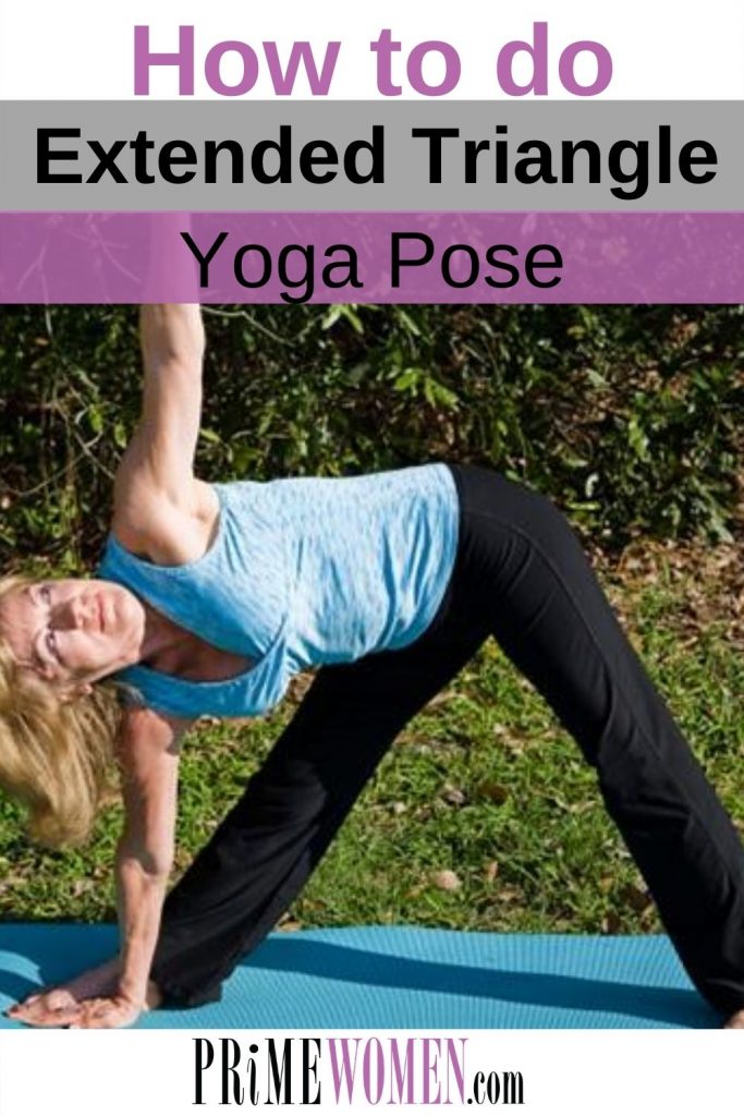 How to do the extended triangle pose in yoga