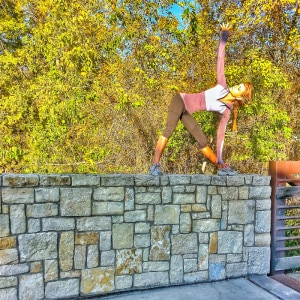 extended triangle pose