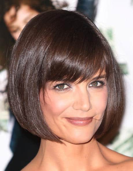 Katie Holmes short bob haircut