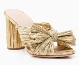 Gold Penny Knot Mules