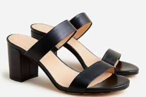 Lucie double-strap block-heel sandals