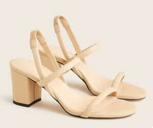 Lucie slingback block-heel sandals