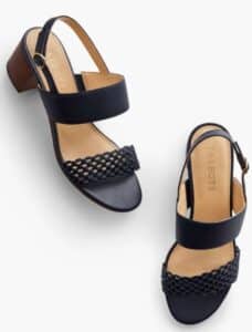 Mimi Woven Nappa Sandals