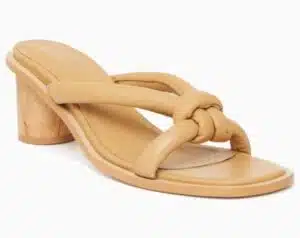 Natural Arauca Chunky Knot Wood Heel