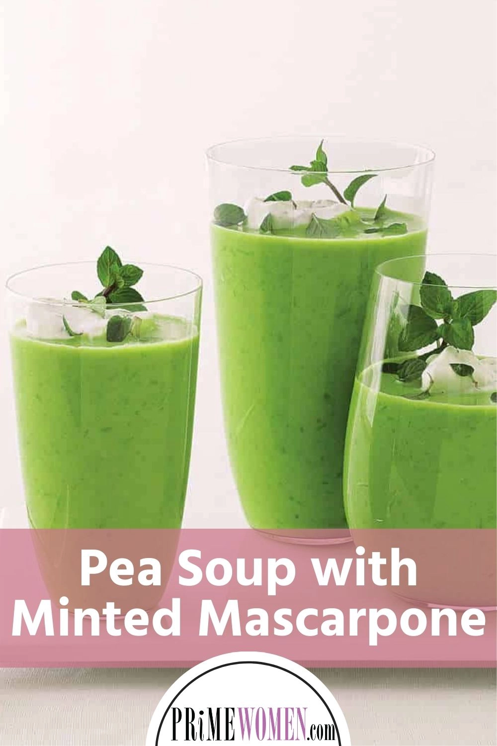 Pea Soup with Minted Mascarpone