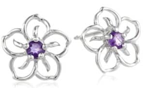 Sterling Silver Sky Flower Earrings