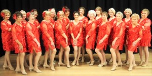 Roslyn Handy Dancers perform ‘Sing, Sing, Sing’ with Wendy in the center.