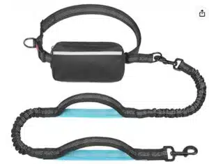 iYoShop Hands Free Dog Leash with Zipper Pouch