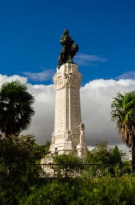 Marques do Pombal, view of the monument in Lisbon