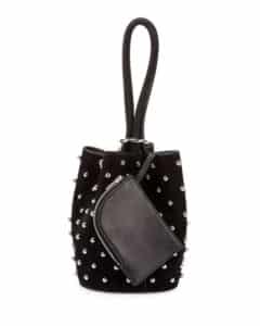 Palladium Mini Leather Bucket Bag