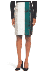BOSS Vastrina Striped Pencil Skirt