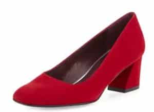 Stuart Weitzman Marymid Suede Mid-Heel Pump
