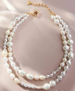 Anthropologie Double Strand Pearl Necklace, $58