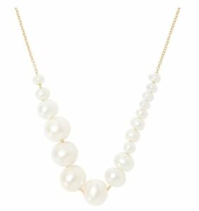 Chan Luu 18K Goldplated 3-8.5MM White Pearl Necklace