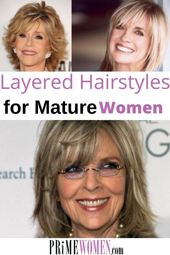 Layered Hairstyles for mature women