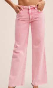 Mid-rise wideleg jeans