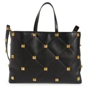 Roman Stud Matelassé Leather Tote