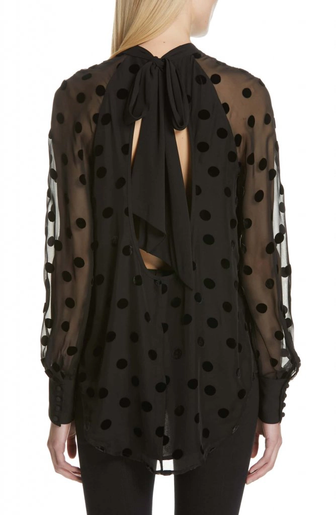 Equipment Nash Open Back Silk Blend Blouse