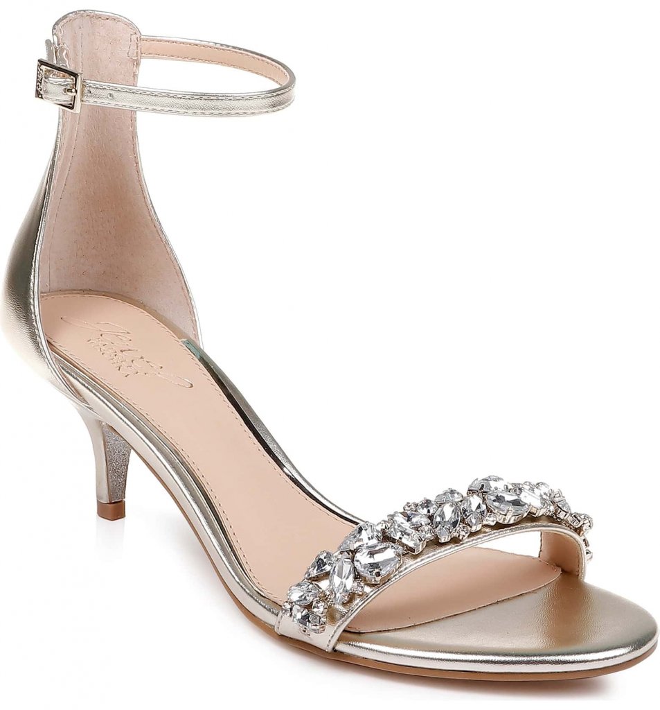 Madgley Mischka Dash Embellished Halo Strap Sandal