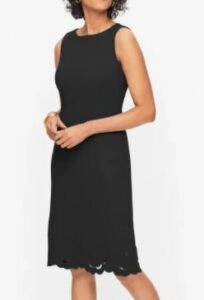 Talbots Embroidered Ponte Dress