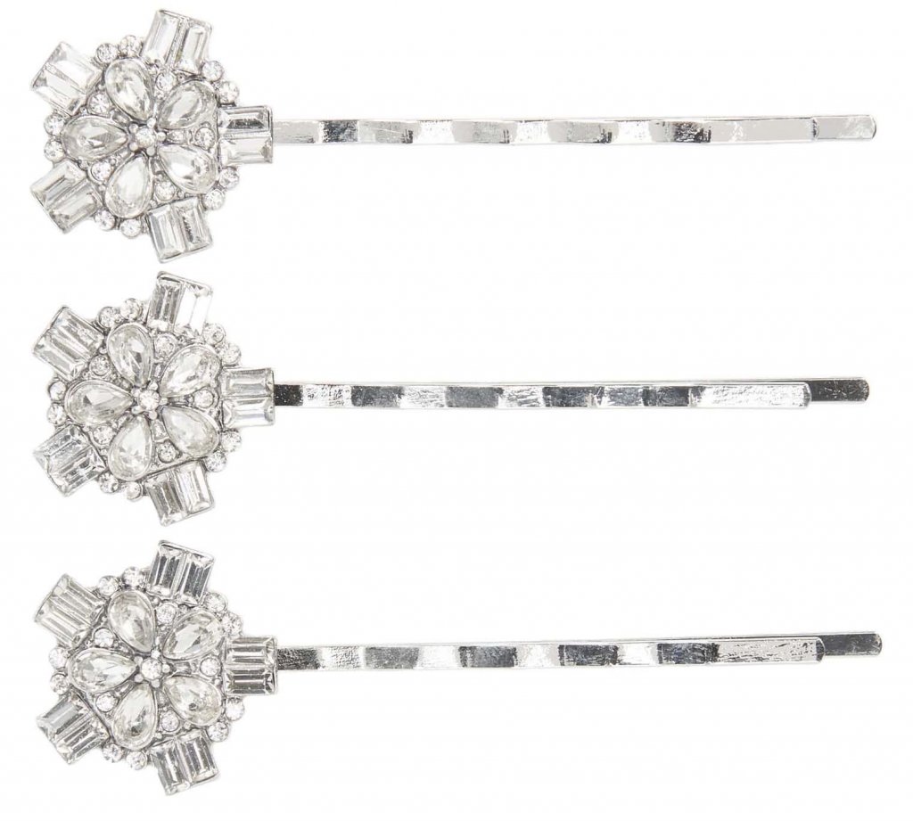 Tasha 3-Pack Embellished Bobby Pins