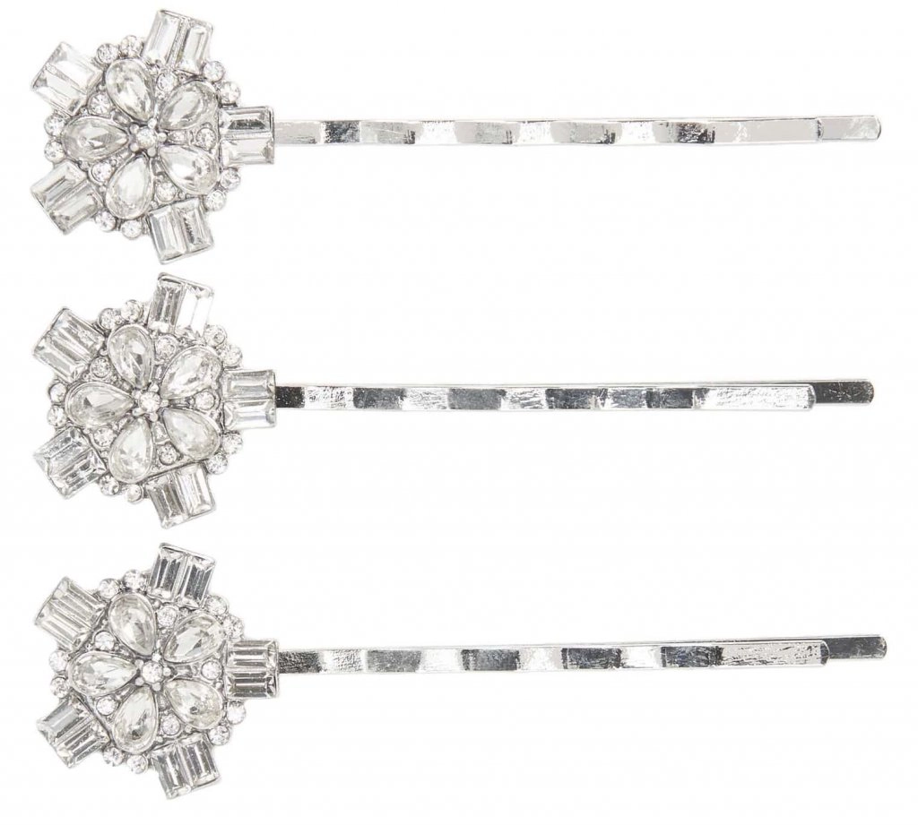 Tasha 3-Pack Embellished Bobby Pins