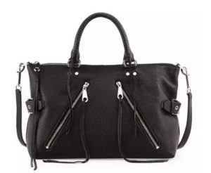 Large Moto Leather Satchel Bag