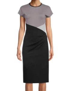 Anne Klein Colorblock Ponte Dress