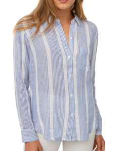 Rails Charli Button-Down Shirt, Levanzo Stripe