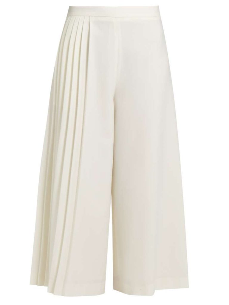 Perfect 5 Madison Half-Pleated Wool-Twill Trousers