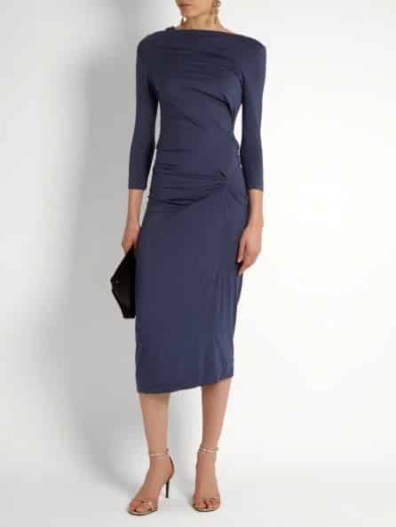 Vivienne Westwood Taxa Asymmetric Draped Jersey Dress