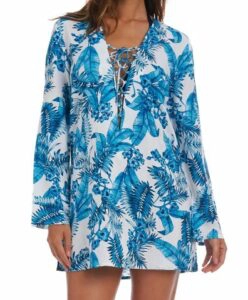 La Blanca Tranq Long Sleeve Cover-Up Tunic