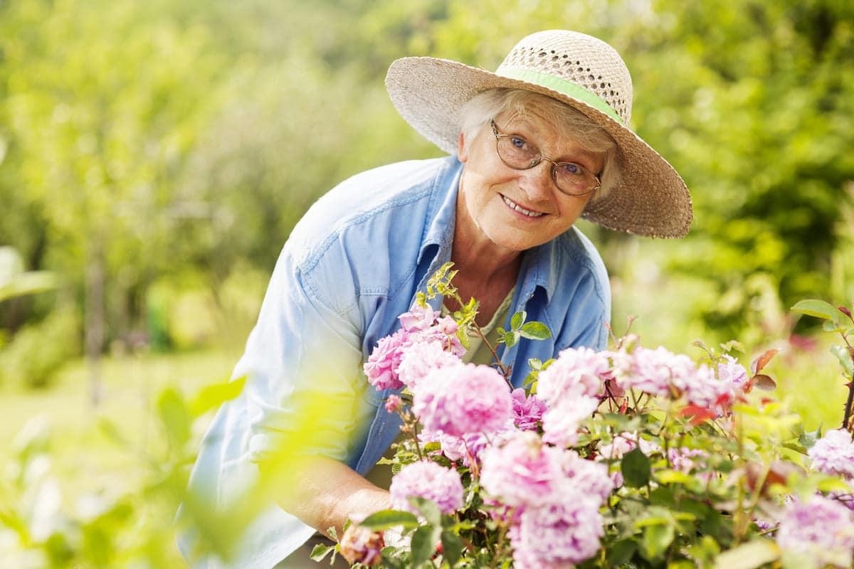 Woman gardening
