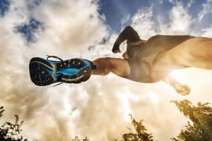 running a marathon