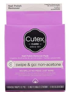Cutex Care Swipe & Go Non-Acetone Nail Polish Remover Pads