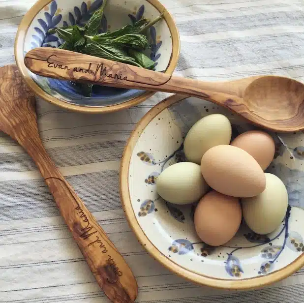 Engraved Wood Spoons Spoon & Spatula Gift Set