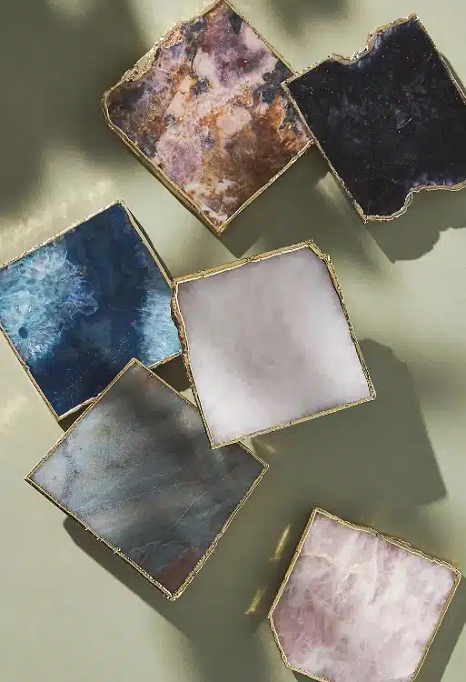 Gilded Agate Coaster