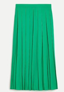 JCREW Wide-pleat midi skirt