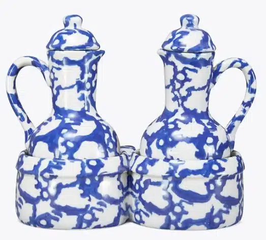 Spongeware Oil and Vinegar set