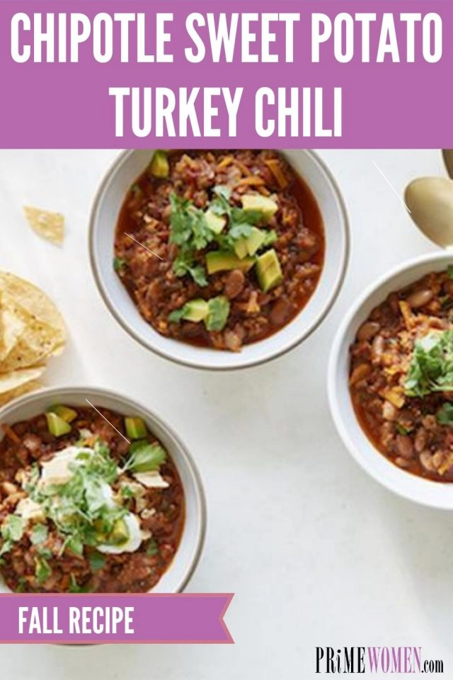 Chipotle Sweet Potato Turkey Chili