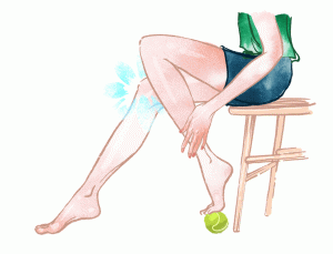 tennis ball foot massage